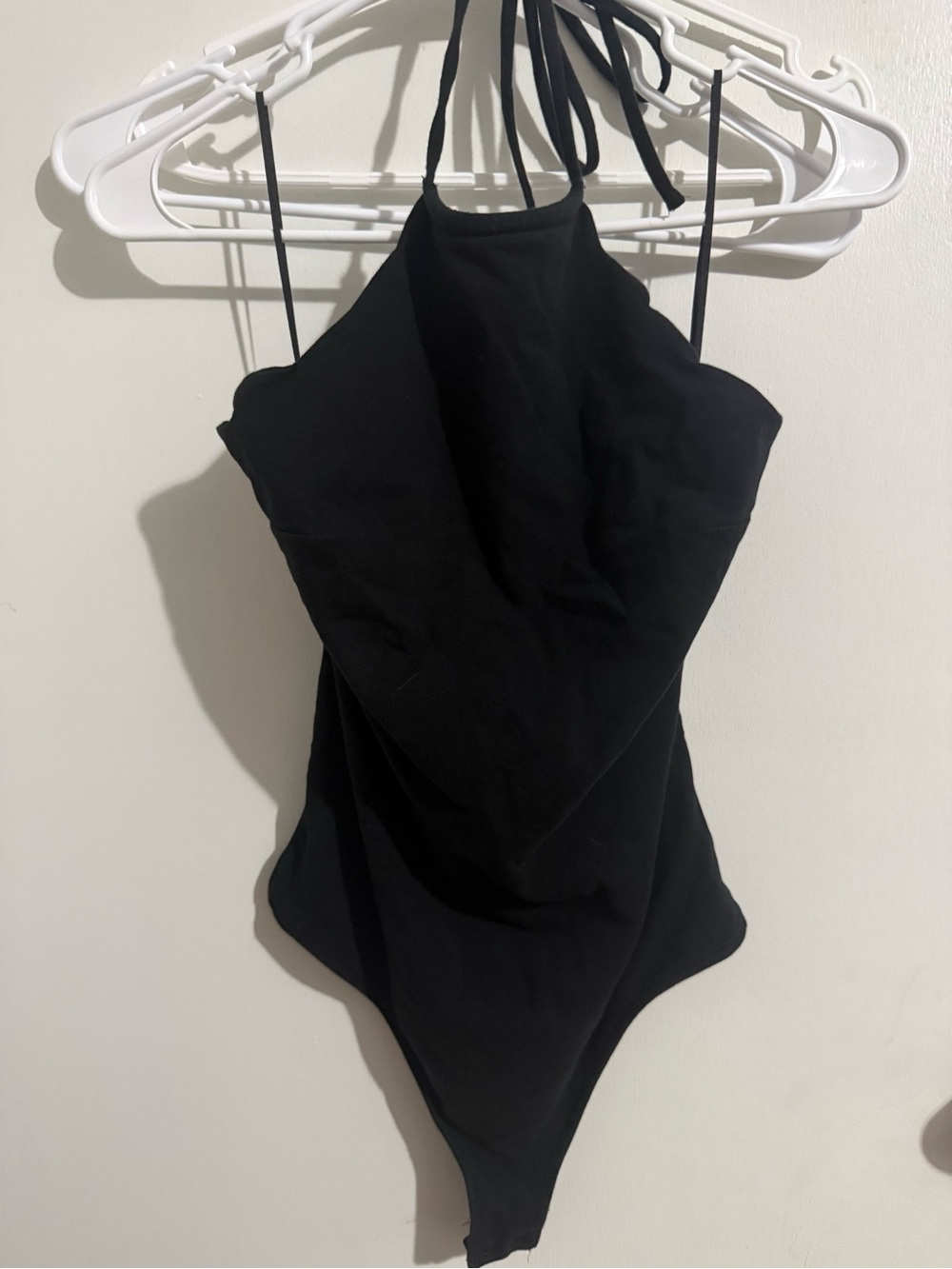 Express Black Halter Bodysuit